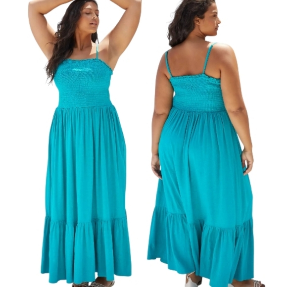 Anthropologie Dresses & Skirts - ANTHROPOLOGIE Daily Practice Smocked Maxi Dress - Size XL